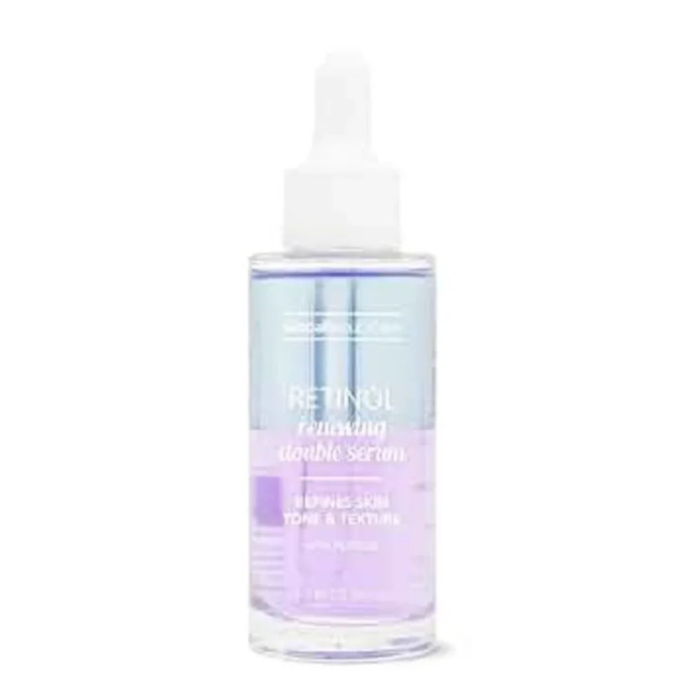 Global Beauty Care Retinol Renewing Double Serum with Peptides, 1.7 fl oz 50 ML